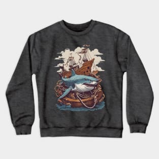 Vintage Shark attack Crewneck Sweatshirt